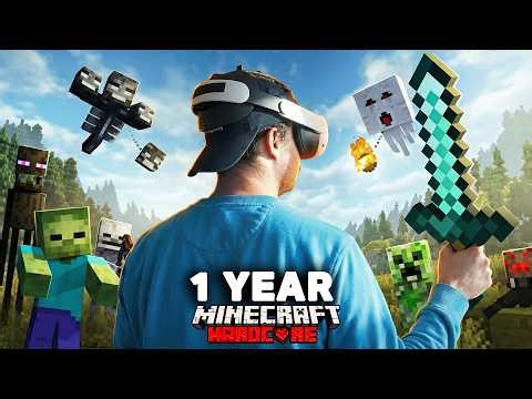 I Spent 1 Year in VR REALISTIC MINECRAFT