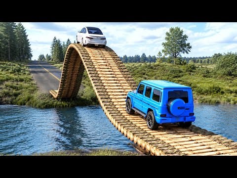 Cars vs Ramp Bridge Challenge #3 in BeamNG Drive!