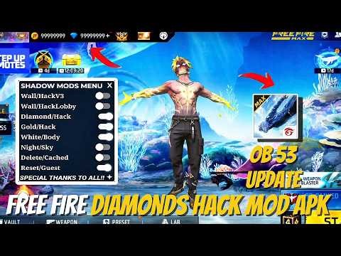 FREE FIRE NEW DIAMOND HACK || FF NEW MOD MENU APK || UNLIMITED DIAMOND SCRIPT