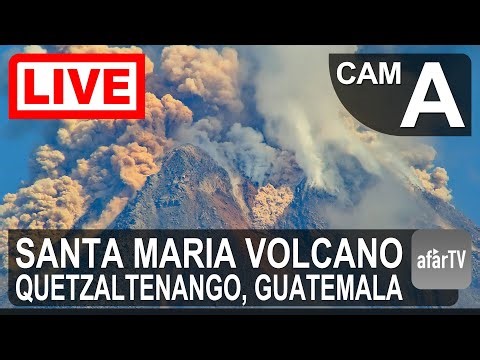 🔴 Live Now: 24/7 Santa Maria (Santiaguito) Volcano in 4K Ultra HD