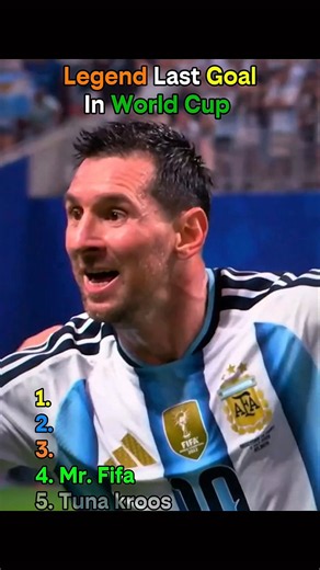 Legend Last Goal In World Cup #shorts