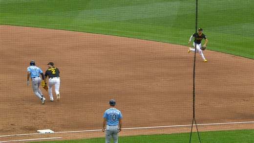 Palacios out at second, runner's interference