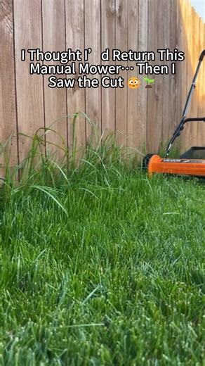 🌿 Skip the gas & gym! This 14in manual reel mower = quiet, eco-friendly lawn care FREE cardio 💪 5 blades cut like butter #LawnCare #EcoFriendly #ManualMower #yardwork #vevor