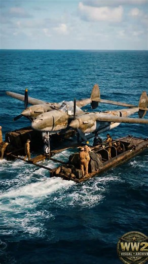 P-38 Lightning Floats on DUKW Ducks WW2's Craziest Aircraft Ferry!