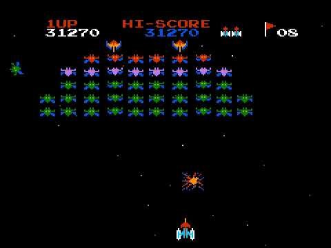 Galaxian (Famicom Disk System, 1990) – Survival Session Single Player 🚀👾💥