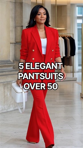 Elegant Pantsuit Outfits Over 50 | 5 Chic Color Ideas