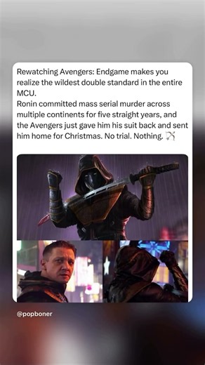The Avengers really looked at Ronin’s résumé and said “welcome back” 😂