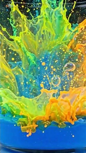 💥 Slow Mo Shockwave That Looks Like Art Exploding 🎨😱#shorts #hypnotic #viralshorts #colorexplosion