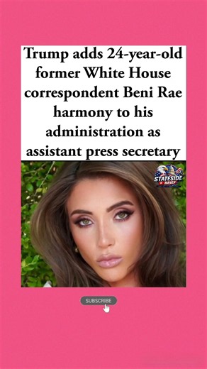 Trump Hires 24-Year-Old Beni Rae Harmony#Trump #WhiteHouse #BeniRaeHarmony #Politics