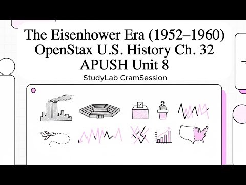 The Eisenhower Era 1952–1960, (OpenStax U.S. History Ch. 32) APUSH Unit 8