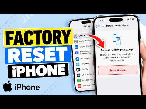 How to Reset Your iPhone to Factory Settings and Erase Everything