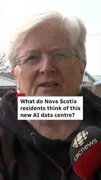 What do Nova Scotia residents think of this new AI data centre? #shorts