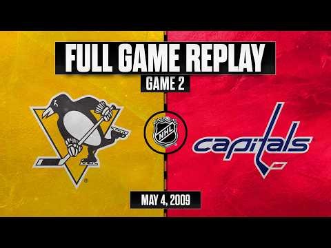 FULL GAME REPLAY: Crosby AND Ovechkin Dueling Hat Tricks! Penguins @ Capitals | 5/4/2009