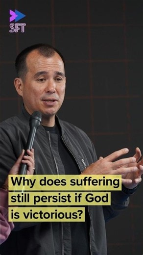 Why does suffering still persist if God is victorious?