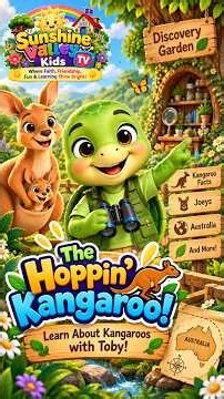 The Hoppin’ Kangaroo! 🦘🐢 | Learn About Kangaroos | Sunshine Valley Kids TV #shorts