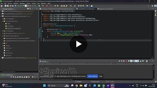 #java #springsecurity #springframework #backenddevelopment #learningjourney #softwaredevelopment | Panchumarthi Kiran