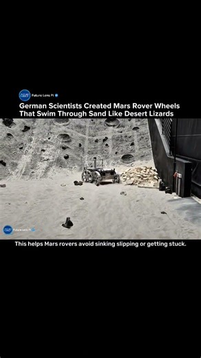 Scientists Built a Mars Rover That “Swims” Through Sand Like a Lizard #mars #rover #wheel #nasa
