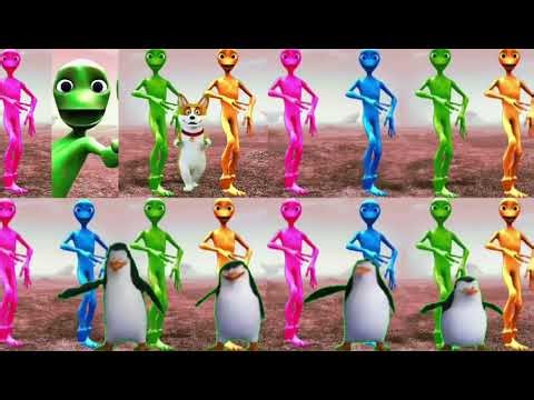 Alien dance VS Funny alien VS Dame tu cosita VS Funny alien dance VS Green alien dance 2025