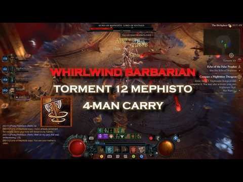 BARB IS STILL OP! TORMENT 12 MEPHISTO 4 MAN CARRY