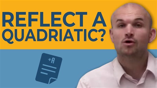 What is a reflection for a quadratic graph?