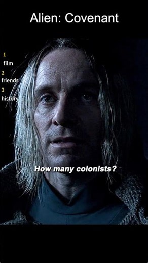 Alien: Covenant (2017) | David's "How many colonists?" Scene 👽