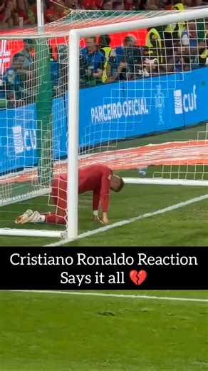Cristiano Ronaldo’s Reaction After Missing! 😭💔🇵🇹 | Portugal vs Wales #shorts #ronaldo