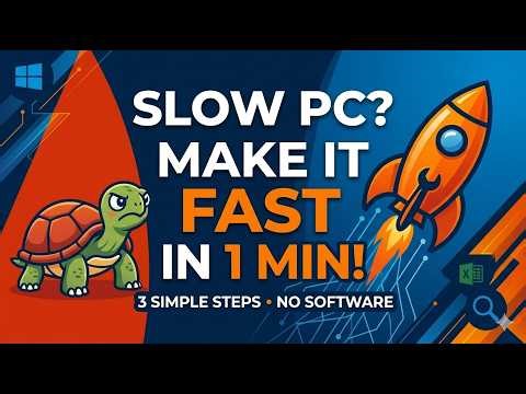 Fix Slow PC in 1 Minute | Speed Up Windows 10/11