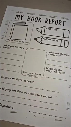 Looking for an engaging elementary book report template? We have the printable for you!