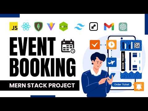 MERN Stack Event Booking Web App (OTP + Admin Panel + JWT Auth) with Code | React, MongoDB, Node JS