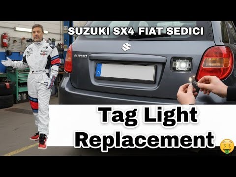 How to Change License Plate Light Bulb on Suzuki SX4 / Fiat Sedici (Easy DIY)