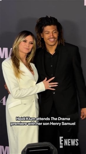 Heidi Klum and her son Henry Samuel for "The Drama"