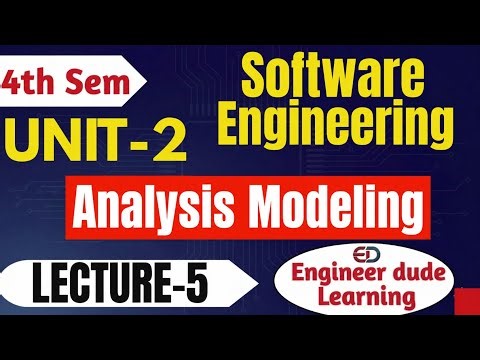 Analysis Modeling Explained | Software Engineering Unit 2 Lecture 5 (Easy Hindi) @Engineerdude-g6m 