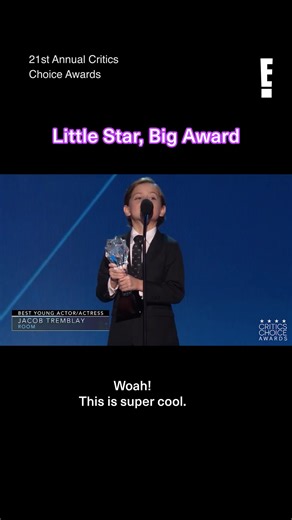 Jacob Tremblay Wins Cutest Speech Award