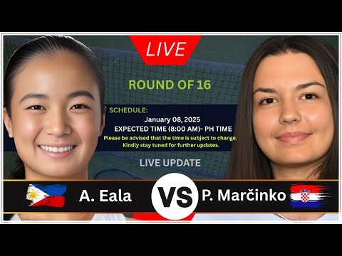 ALEXANDRA EALA 🇵🇭 VS PETRA MARČINKO 🇭🇷 | WTA 250 ASB CLASSIC | ROUND OF 16 | LIVE SCORE & UPDATES 🎾