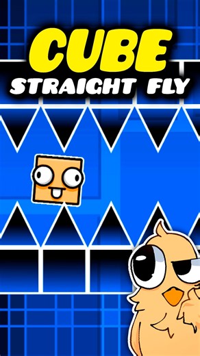 Straight Fly With The Cube? #geometrydash