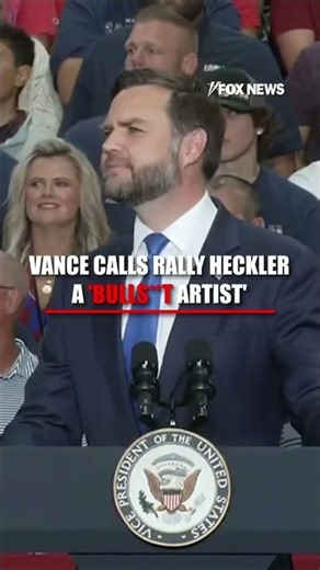Vance UNLOADS on rally heckler: 'BULLS--T ARTIST'