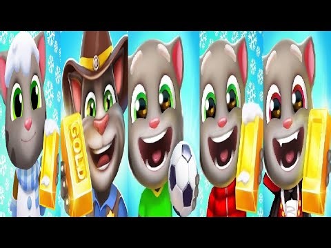 Talking Tom Gold Run New Update Christmas 2025 VS Halloween VS Event Football Fever WILD WEST EVENT