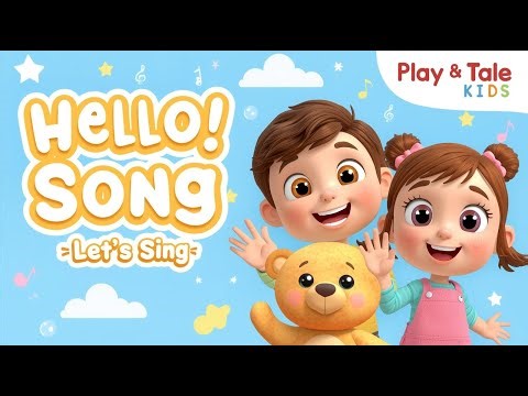 Hello Hello Song 🎵 | Kids Greeting Song | Learn & Sing 👋 | Play & Tale Kids