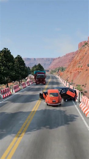 Realistic Highway Car Crashes #702