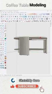 #sketchup_core Modern Coffee Table modeling in #SketchUp | Part 1