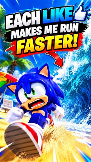💙🌊 I'M SONIC IN ROBLOX! 😱 EVERY LIKE MAKES ME FASTER! ⚡🏃‍♂️