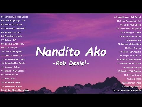 Nandito Ako – Rob Deniel (Cover with Lyrics) | Best OPM Tagalog Love Songs 2025 | New Trending Music