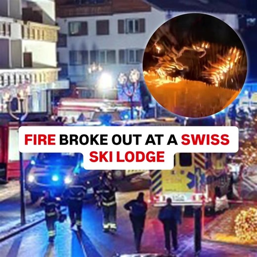 Fire Breaks Out at Swiss Ski Lodge: Shocking Footage