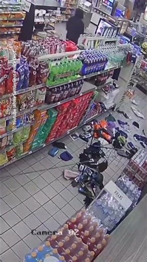 Cinematográfico intento de robo de cajero automático