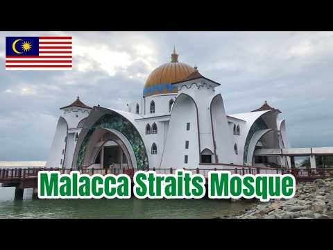 Visiting Malacca Straits Mosque, Malaysia