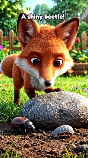 What Lives Under a Rock? 🐌 Little Fox in the Garden | Kids Story