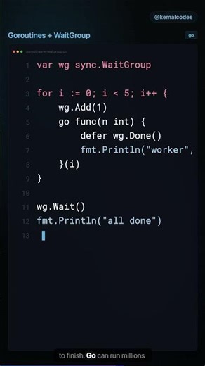 Go Tutorial #12: Goroutines — Concurrency Made Easy #Short #Short
