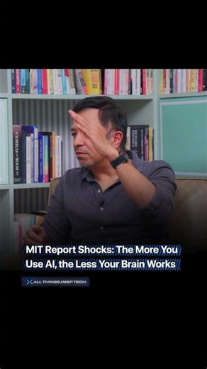 MIT just proved AI is making you dumber #aiscience #education