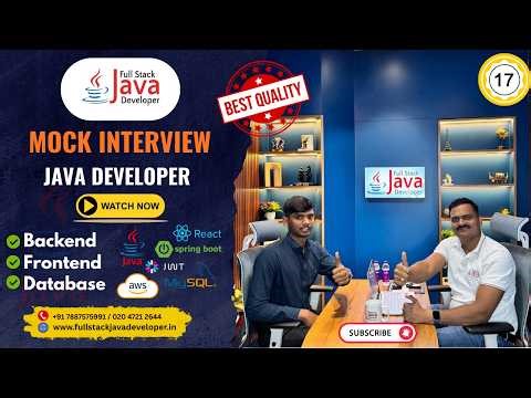 Crack Your First Java Interview | Fresher Mock Interview by Mr. Kiran Jadhav