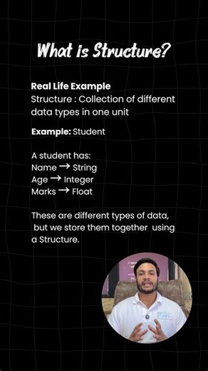 Structure in C 🔥 Struct Explained for Beginners | C Programming Basics #coding #youtubeshorts #viral